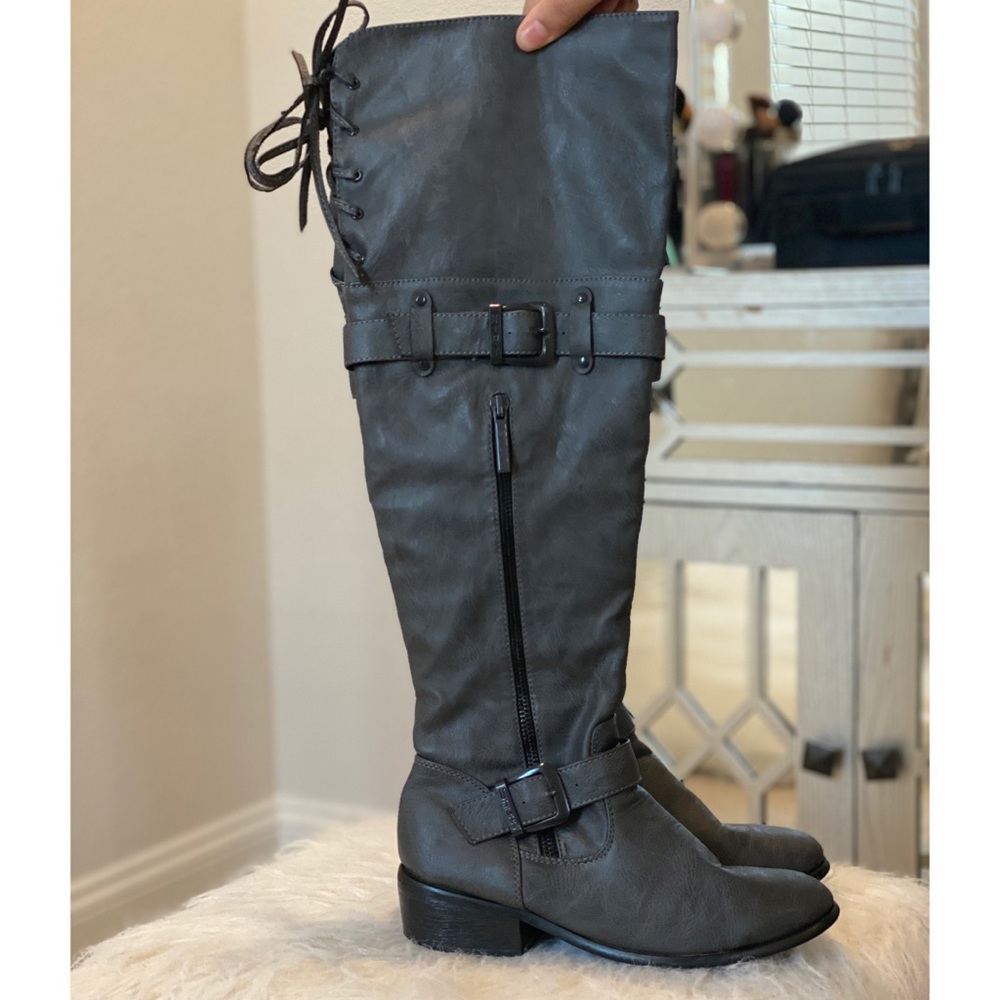 Gray Boots